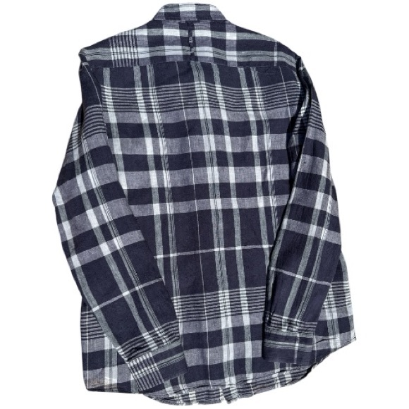 Banana Republic Slim Fit Mens Long Sleeve Dress Shirt Blue & White Stripe Size L - Picture 2 of 6